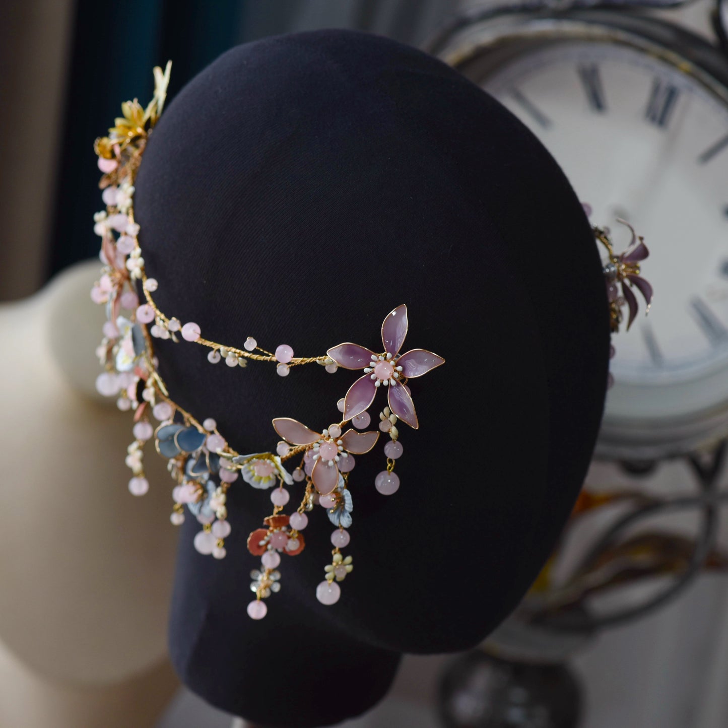 Leila Earrings with Hair Harness