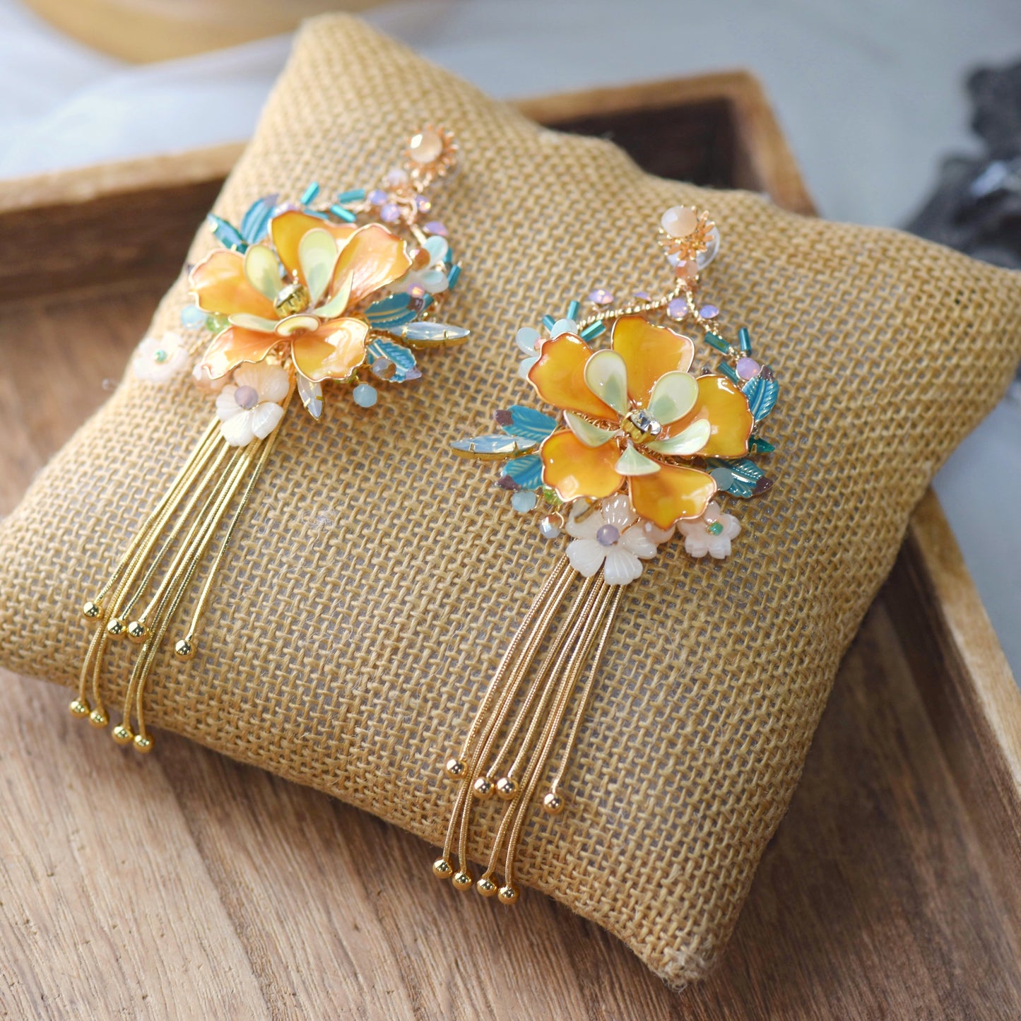 Ariel Earrings with Tassels