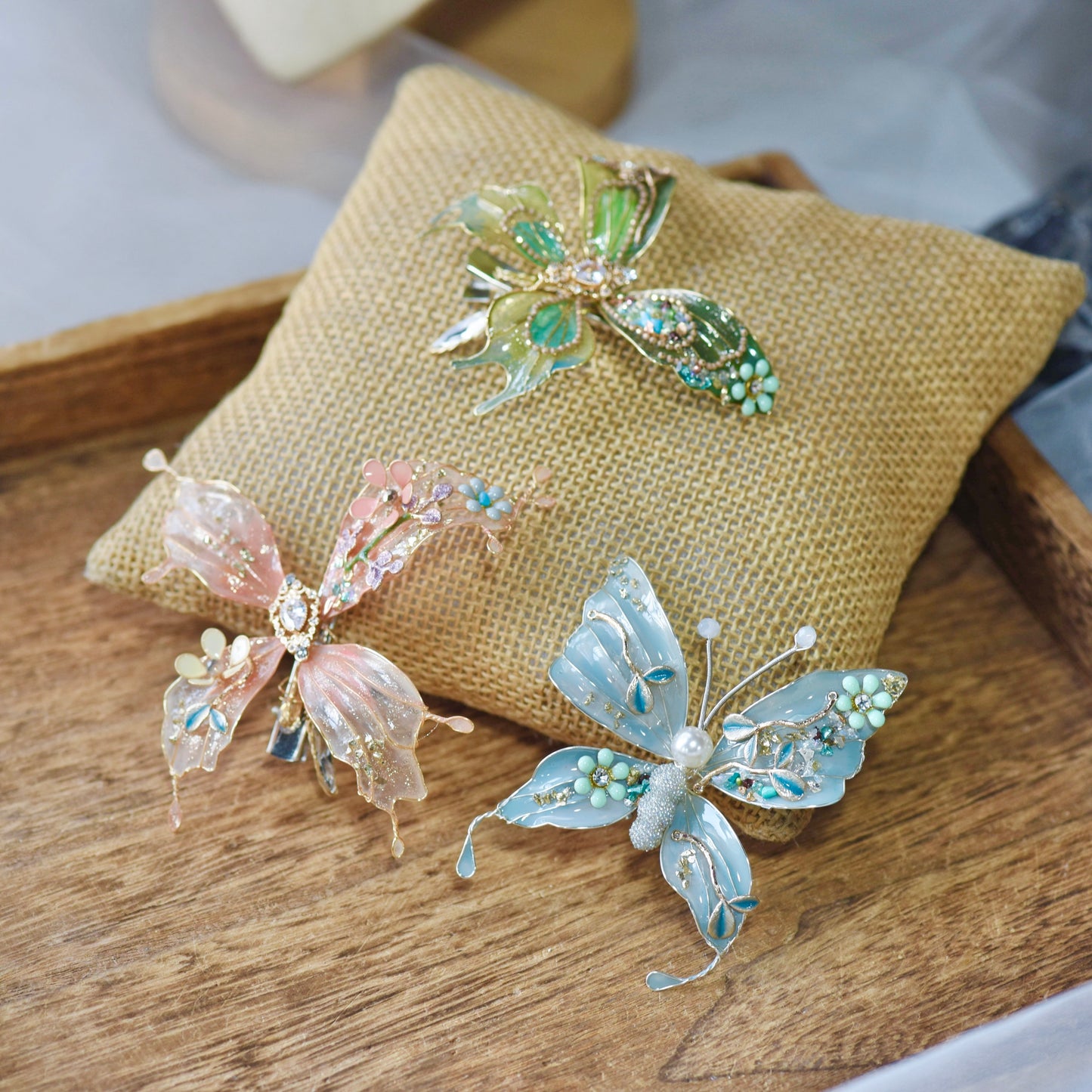 Asteria Set of Butterfly Hair Clips