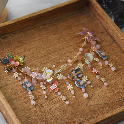 Leila Earrings with Hair Harness