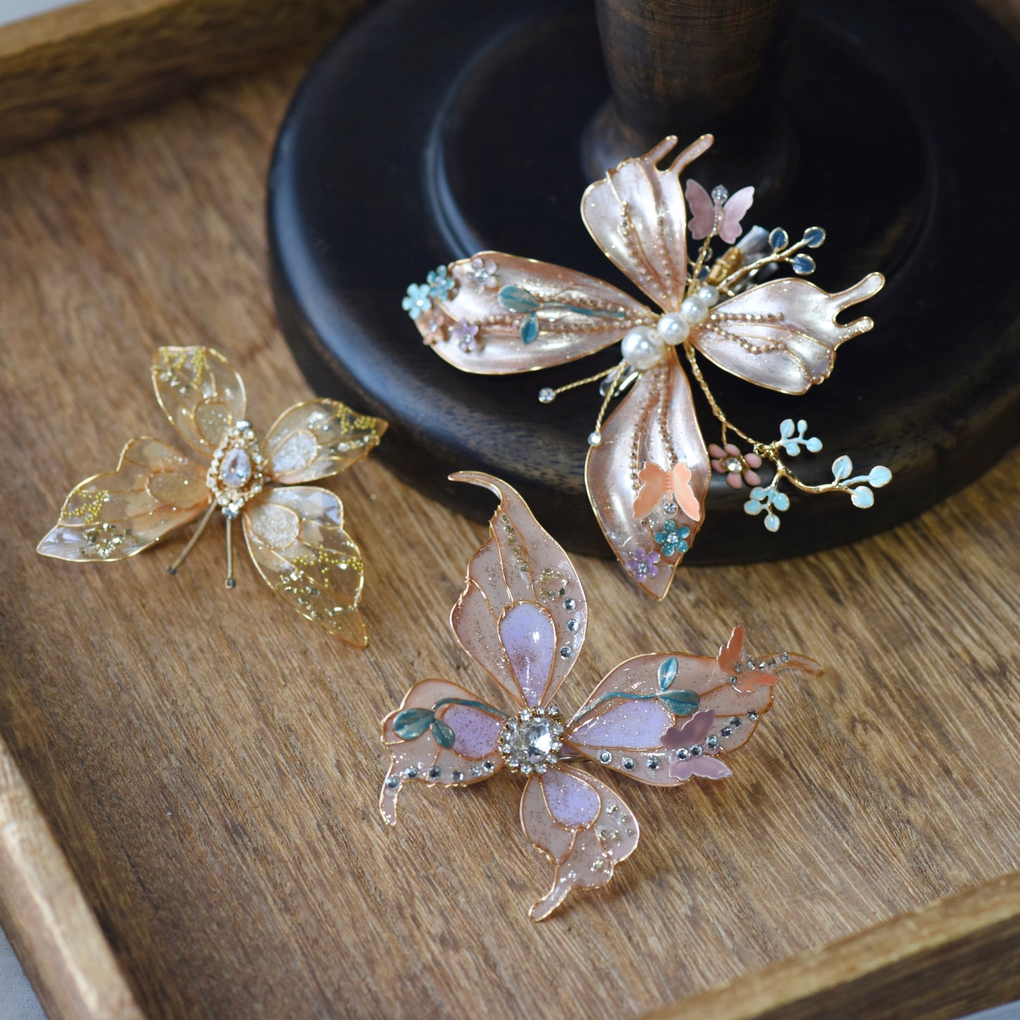 Kaia Set of Butterfly Hair Clips